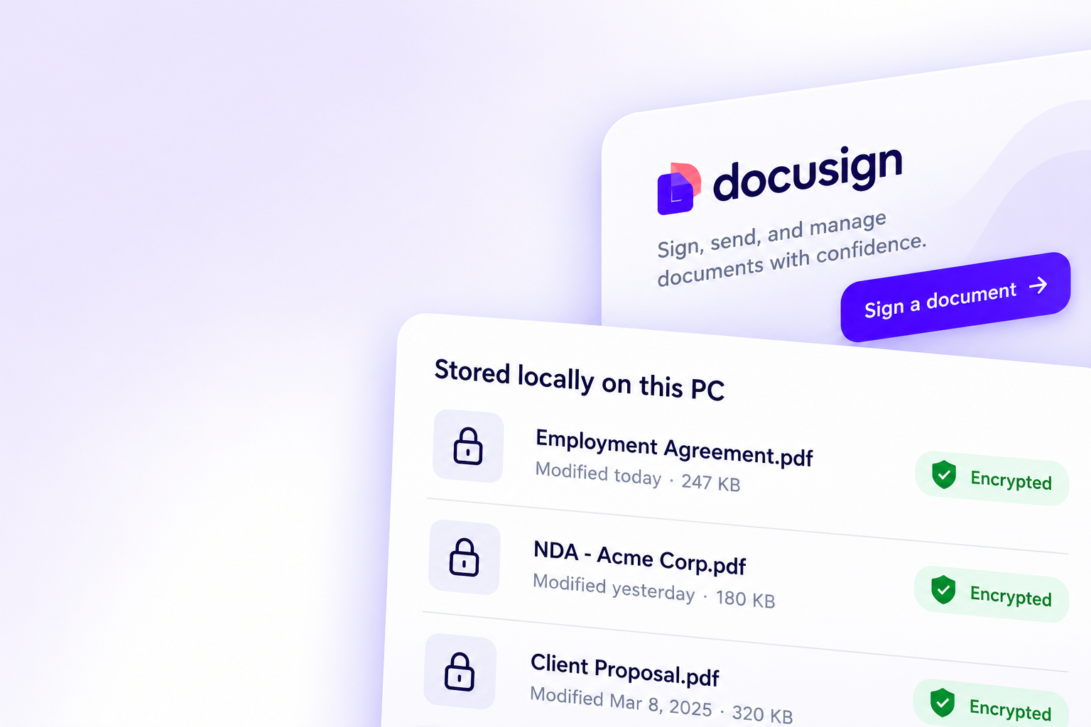 Encrypted local vault